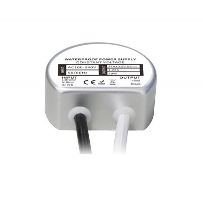 Τροφοδοτικό LED 30W 1.25A 230V στα 24V DC IP67 Ultra Thin